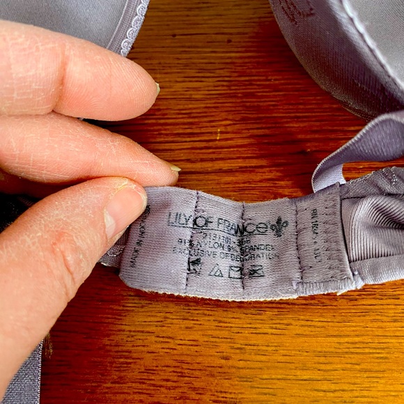 NWOT Lily of France size 36B bra,lavender color. washed, never worn. - Picture 4 of 5